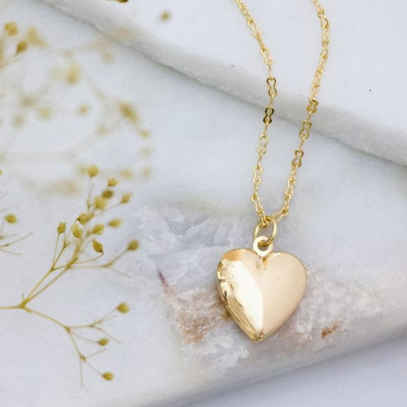 Mesa Blue Heart Locket Necklace - Picture 2 of 5